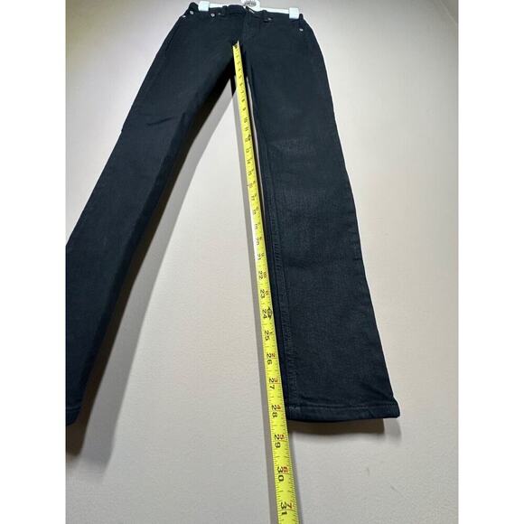 Rag & Bone Nina Coated High-Rise Skinny Jeans Black SZ 26 - Picture 10 of 10